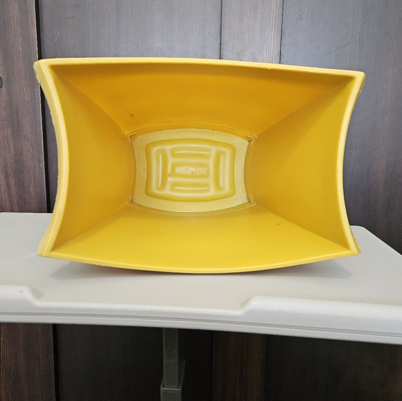 Lustro Ware Vintage MCM Retro Plastic Waste Basket Garbage Trash Bin Marigold - Picture 9 of 13